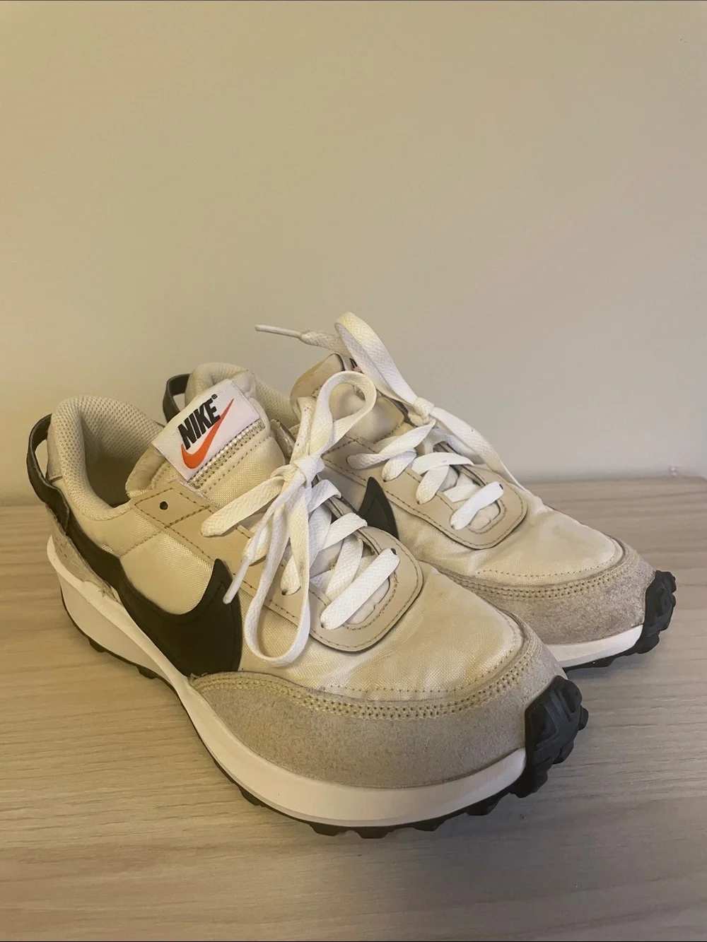 Nike Womens Waffle Debut Sanddrift/Phantom/White/BlackDH9523-102 Size 8